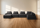 Cushie 5 Seater U Shaped Sectional Sleeper Sofa w/ Chaise - Cushie
