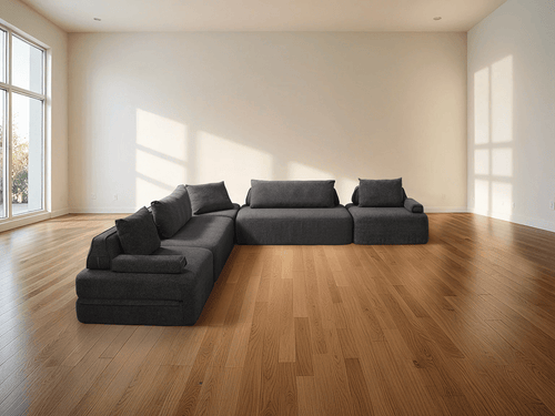 Cushie 7 Seater L-Shaped Modular Sectional Sleeper Sofa