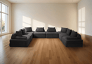 Cushie 9 Seater U Shaped Sectional Sleeper Sofa - Cushie